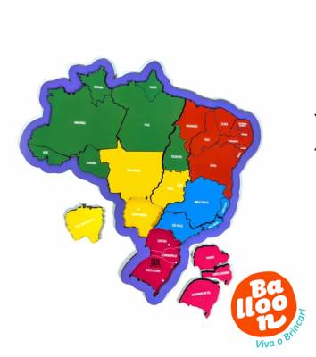 QUEBRA-CABEÇA MAPA DO BRASIL