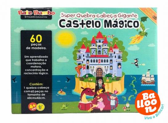 SUPER QUEBRA-CABEÇA GIGANTE CASTELO MÁGICO